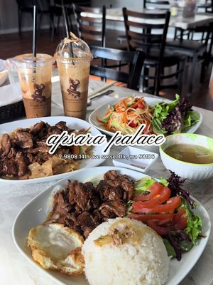 New khmer restaurant in whitecenter x seattle, wa 🇰🇭 — Apsara Palace  • • • • #goodeatswithjenny #pnw #cambodian #khmer #khmerrestaurant #Foodie #fyp #whitecenter #apsarapalace #khmerfood #foodtiktok 