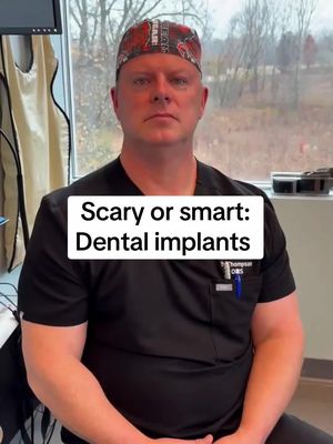 Scary or smart: Dental implants #fyp #implants #oralsurgeon #surgeon #dentalimplants 