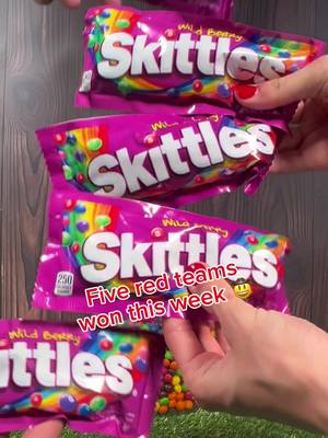 Skittles is an official sponsor of the @NFL… which means we can play a fun game. 🏈 let’s see how many Skittles we end up with! 👀