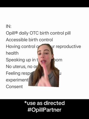 Ins and outs of reproductive health with @Opill® #OpillPartner 
