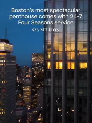 Welcome to 1 Dalton Street Unit 5801/5802—a rare dual-corner penthouse high above Boston’s Back Bay. This $33 million residence merges two of One Dalton’s premier units into a single, expansive space: five bedrooms, eight bathrooms, and nearly 8,000 square feet of meticulously renovated interiors by the Lagasse Group. Floor-to-ceiling views stretch across the Charles River, Boston Harbor, and beyond. At the heart of the home is a sculptural white onyx kitchen, opening to casual dining and living areas. Formal entertaining flows through a glass-encased salon, temperature-controlled wine room, and a discreet catering kitchen for events behind the scenes. Integrated Lutron lighting, custom millwork, and fully automated shades are matched by something even more rare: full access to Four Seasons Hotel services below, including housekeeping, room service, and valet. ▪️ 1 Dalton St Unit 5801/5802, Boston, MA ▪️ $33,000,000 | 5 BD | 8 BA | 7,848 SQ FT ▪️ Listing by Michael Harper | Coldwell Banker Realty