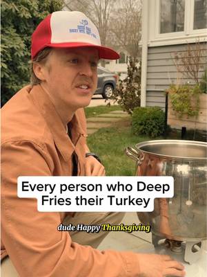 If you see a giant fireball out in the driveway, it was just Sizzle #thanksgiving #turkey #friedturkey #comedy #fyp 