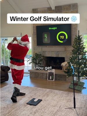Simplify golf improvement with precise analytics 🙌 Play golf from anywhere in your home today! #golfdaddy #golfing 