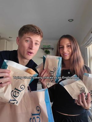 Testing Greek bakery food as an English boy 🇬🇷 #greek #fyp #FoodTok #ελλαδα #αθηνα 