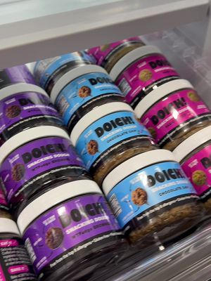 Ever wonder what an elite fridge lineup looks like? Exhibit A 👏🏻 Buy 2, get 2 free going on now - stock up, fam! #doichsnackingdough #snackingdough #healthysnacks #blackfriday #bfcm