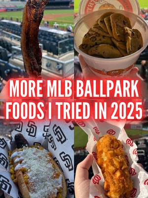 Here are all the MLB ballpark foods I tried in 2025 that didn’t get their own video review! #MLB #baseball #ballpark #ballparkfood #stadiumfood  (At The Stadium Food Review, At The Ballpark Food Review)