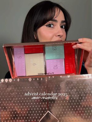 @maccosmetics advent calendar ✨  thank you so much @M·A·C Cosmetics Canada for gifting this to me 🥹💗 #maccosmetics #adventcalendar #makeupadventcalendar #unboxing 