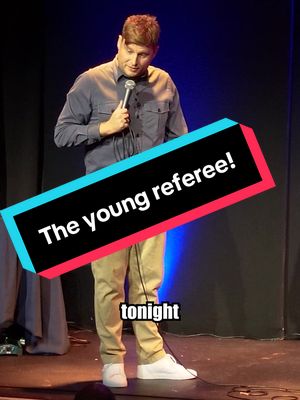 The young referee! - watch till the end! - great to chat to young Lewis on tour @ARC Stockton Arts Centre - I’m back there next year with my other show blood sugar baby, link below ❤️ #funny #crowdwork #comedy #improv #fyp 