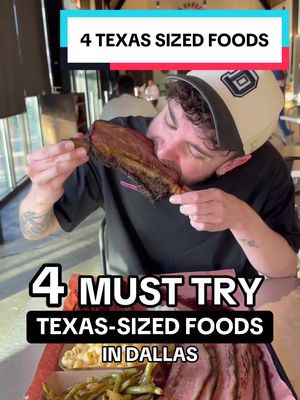 4 TEXAS-SIZED FOOD SPOTS YOU HAVE TO VISIT 🍖 #dallasfood #dallas #dallaseats #dallasrestaurants #Foodie 