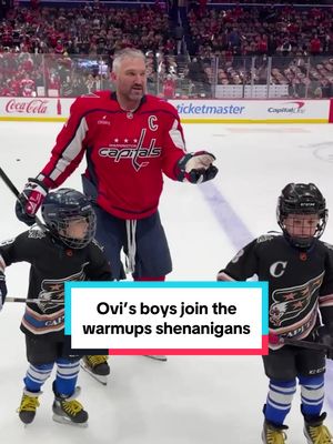 Pregame festivities the Ovechkin family won’t soon forget 🫶 #celebration #family #ovi #memories 