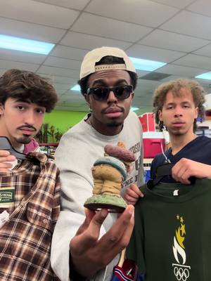 Thrifting w/The Boys pt. 7🙈 #fyp #thrifting #vintagefashion 