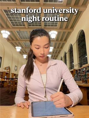 stanford university night routine!! ⭐️ #college #nightroutine #study #Vlog #bloompartner @Bloom Nutrition 