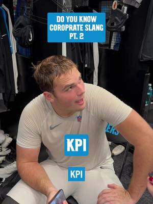 He's never heard of KPI? Bros gotta brush up on his corporate lingo #carolina #panthers #corporate #lingo 