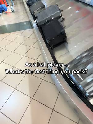 As a baseball player what do you pack first? #baseball #ball #travel #luggage #passport 