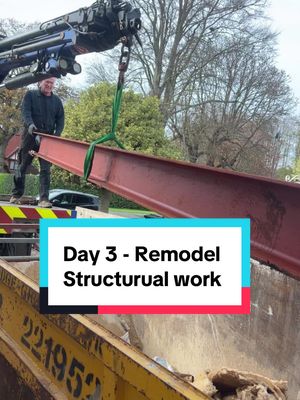 Day 3 of our downstairs #remodel #structuralengineering work - this was the scariest/biggest day yet! #homerenovation #homereno #homerenovations 