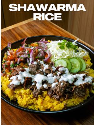 Shawarma rice but leveled up 🔥🍖🍚 I’ve been seeing that viral kebab trick everywhere, so I had to give it a go. And it’s a game changer.  Normally, local shawarma rice uses ground beef sautéed with spices until aromatic. It’s good, but this method takes it further. Flattening the beef between parchment until it’s paper thin, rolling it up tight, and cooking it creates those thin, charred, smoky pieces you’d find in kebab shops around the world. It ends up richer, more spiced, and way closer to an authentic kebab experience. And look… I’m Filipino. Of course I had to serve it over rice. Turmeric rice, fresh salad, garlic sauce, and that crisp beef on top? Perfection 👌 Who’s trying this next? 🔥 #kebab #shawarma 