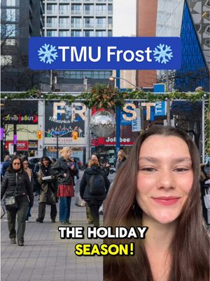 TMU Frost is back as the best way to celebrate the end of the semester ❄️ Come by Lake Devo on Dec 2 from 1-4pm and don't forget your OneCard! #tmu #university #student #unistudent 