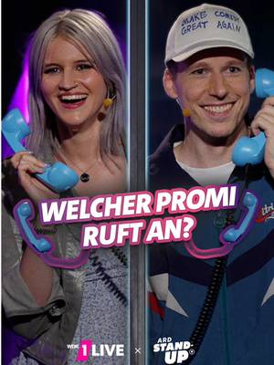 Welcher Promi ruft an? ☎️ @juliabrandner.official und @Björn von Morgenstern bei @1LIVE Generation Gag WDR/2025 Zwei Comedians, zwei Promis - keiner weiß, wer der andere ist! Wer checkt's zuerst?  Habt ihr schneller als Julia Brandner erraten, wen Björn von Morgenstern spielt? Mehr Stand-Up findet ihr auf unserem YouTube-Kanal oder in der @ARD Mediathek. #StandUp #ARDStandUp #Comedy #JuliaBrandner #BjörnVonMorgenstern