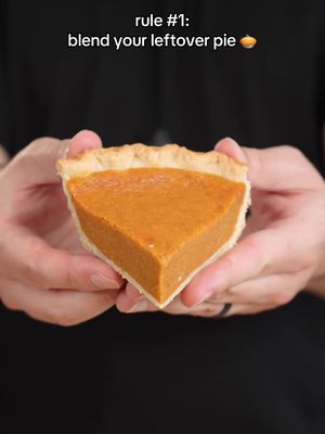 STOP tossing your leftover pie! BLEND it instead! 🍦🥧 #kroger #milkshake #thanksgivingleftovers #pumpkinpie #thanksgivingdessert @roicebethel 