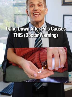 Your nighttime pain relief habit could cause internal bleeding 🩸 because lying down immediately after taking an NSAID increases contact time with your esophagus and stomach lining, potentially increasing your ulcer risk.