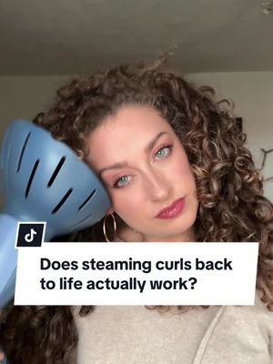 Can you steam curls back to life??? Available now in the TikTok Shop ⬆️ @Conair Haircare #conairpartner #curlyhair #curlyhairrefresh #hairtok #hairtutorial 