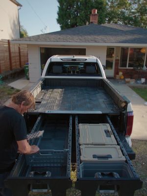 Our kinda Holiday: Installing a Drawer System with pops. (Just do it in the daytime so he can’t complain about how you’re holding the light.) #DECKEDUSA #GetDECKED #GetAfterIt