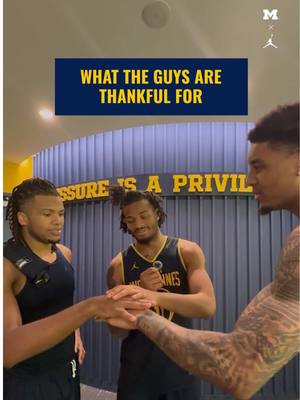 A lot to be thankful for! 🫶 #goblue #thanksgiving #cbb #michigan #basketball