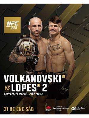 Revancha!!! Volkanovski vs Diego Lopes 2 estelar de #UFC325 en VIVO por Paramount+