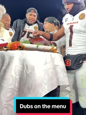 Winner winner turkey dinner. #bengals #nfl #bengalsvsravens 
