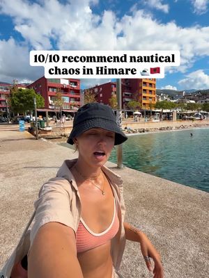 That water color was not what I expected 💙 If you’re visiting Himarë, a boat tour with is a must.  They take you into hidden sea caves, the bluest water you’ll ever see, and drop you at a secluded beach with insane coastal views. Truly one of the best things to do in Himarë, Albania. Comment “boat” and I’ll send you the exact tour link. #Himare #AlbaniaTravel #HimareBoatTours