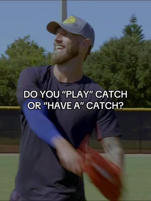 Do you “play” catch or “have a” catch?   #baseball #fyp #ballislife #sports #ball 