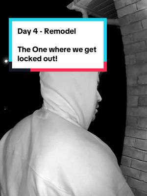 Day 4 of our #remodel #renovation #structuralengineering #homerenovation #renovations and I leave the project for one day and we get locked out! 