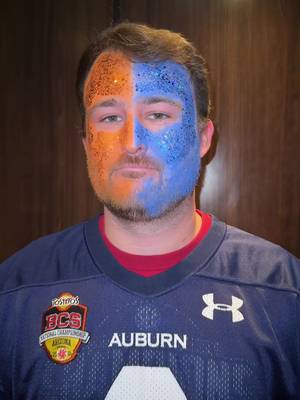 happy Iron Bowl Eve (bama fan painted up for charity) 🦃 #ironbowl #alabamafootball #auburnfootball #CollegeFootball #cfb 