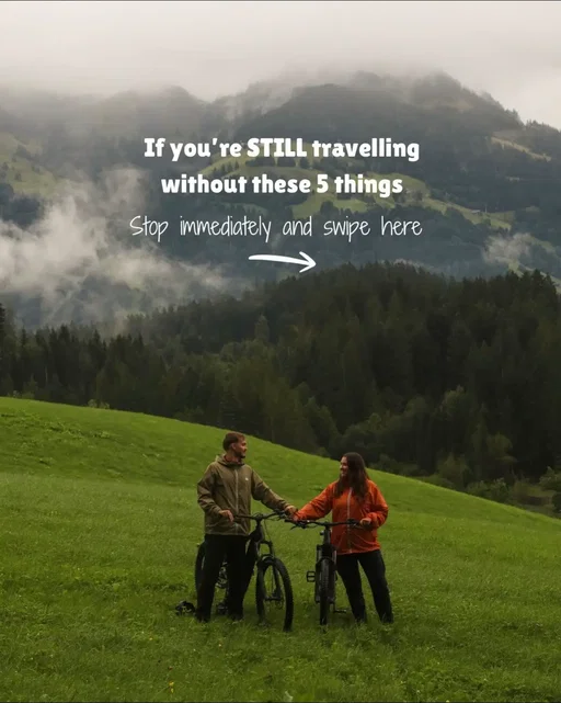 1. Travel Insurance - it would be silly to travel without this, you never know what could happen and without it, it will end up costing you more. It gives you peace of mind that you’re covered.  2. @Holafly | eSIM - We won’t travel without staying connected. We work online so not only is it essential but it’s also important for keeping in contact with family, staying safe in emergencies and navigating new countries.  We’re currently using Holafly Plans, a monthly subscription that allows you to use unlimited data in 160+ countries without swapping eSIMs.  3. Camer Gear - this is more a personal choice, but super important for us as creating content is our full time job. We also just love capturing our adventures and having these memories to look back on.  4. Universal Travel Adapter - this will save you carrying multiple adapters, it’s one adapter that covers pretty much the whole world. We’d be lost without it and could never go back.  5. International debit/credit cards - We specifically use Wise when travelling overseas, but always make sure that we have back ups. Losing bank cards can be scary, especially overseas.  ad | You can use our code “THENOMADSYOUKNOW” for 10% off Holafly too 🩵 Is there anything you’d add to this list?  #traveltips #travelguide #adventuretravel #holaflyesim #travelcouple 