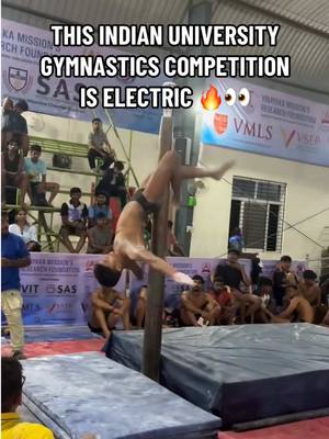 The athleticism it takes to do this 😮💪 (via pro.players_/IG) #gymnastics #olympics #sports #india