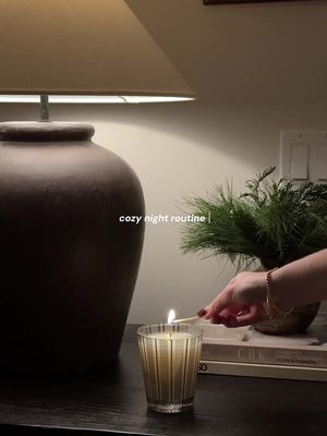 Romanticizing cozy winter nights at home with candles and an extra hydrating skincare routine! ❄️ #romanticizeyourlife #aestheticnightroutine #getreadyforbedwithme #softgirlera #selfcareroutine 