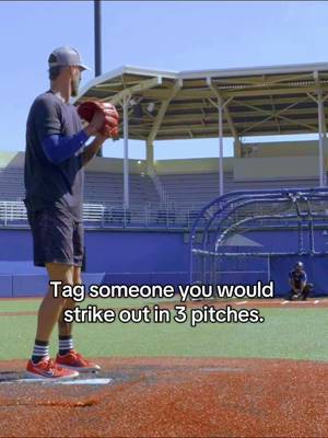 Tag someone you would strike out in 3 pitches. #fyp #baseball #pitcher #ballislife #trending 