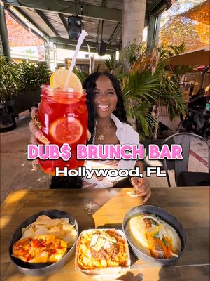 Everything is $20 👀🔥 @DubsBrunchBar inside Yellow Green Farmers Market is a MUST for brunch lovers! Oxtail mac, peach cobbler pancakes, salmon & grits, lobster roll… all 10/10 😮‍💨💛 📍 Hollywood, FL #DubsBrunchBar #SouthFloridaBrunch #HollywoodFL #BrunchTok #BrowardEats         