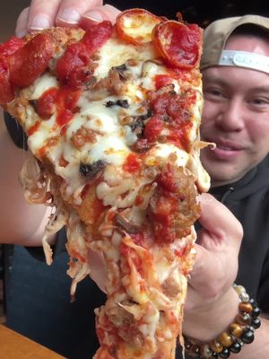 What happens when @bjsrestaurants combines the classic styles of New York, Chicago and Detroit? You get One Legendary Remix! Go to @bjsrestaurants to try their new pizza NOW like The BJ’s Classic Combo, The BJ’s Favorite & The Pepperoni Extreme! Be sure to post your first bite remix using the hashtag to show off how delicious the pizza is! #BJsPizzaFirstBiteRemix #BJsPizza #BJsPartner 