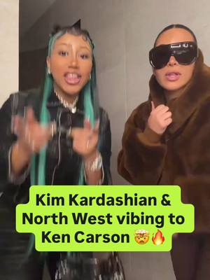 Kim Kardashian & North West posted a video on TikTok vibing to Ken Carson's "Thx" 👀🔥 Who do y'all think put them on to Ken ⁉️