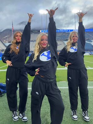 game day cougies! last one!!@byucougarettes @BYU Football #byu #trendingsound #Vlog #viraldance #Vlog #byufootball #collegegameday #collegedanceteam #cougarettes #gocougars #cougs #provo #lavelledwardsstadium #lastgameday #big12 #bigtwelve #bignoonkickoff 
