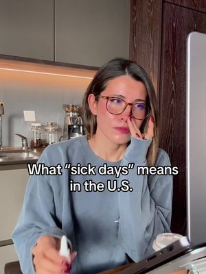 She 100% works from bed when she’s sick because “it’s not that bad” #work #usa #uk #humour #comedyskit 