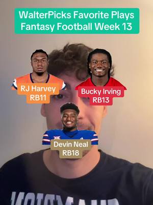 The best running backs play this week for fantasy!! #buccaneerswalterpicks #fantasyfootball #nflfantasy 