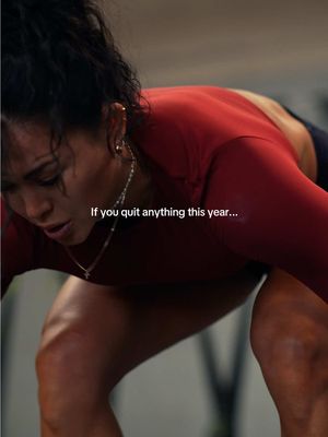 the only thing you should ever quit 🙃 #olympiclifting #strengthtraining #fitnesstips 