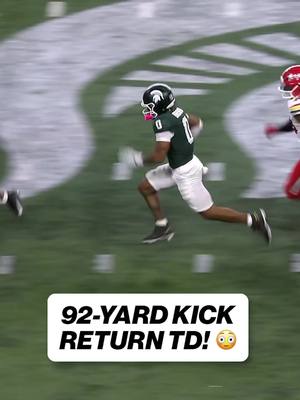SPARTANS GO THE DISTANCE! #CollegeFootball #cfb #michiganstate #bigten #touchdown 