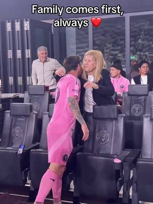 Lionel Messi embraces his mother and wife after the Eastern Conference final 🫶🎥:@MLS  #antonella #messi #intermiami