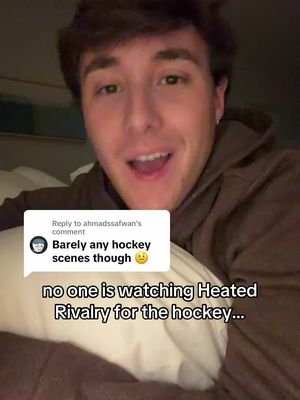 Replying to @ahmadssafwan raise your hand is you’re watching heated rivalry for the hockey? cmon don’t be shy! 🙈 #heatedrivalry #heatedrivalryrachelreid #heatedrivalrycrave #gay #mlm 