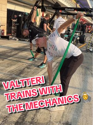 More passion, more energy, more footwork 🕺💃 with VB #f1 #formula1 #mercedesf1 #valtteribottas #qatargp