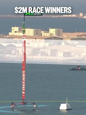POV: you’ve just won the $2M race 🥺 #SailGP #sailing #racing 