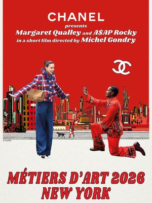 Métiers d’art 2026 collection Matthieu Blazy for CHANEL Margaret Qualley and A$AP Rocky in a short film directed by Michel Gondry. The show will be revealed on December 2nd, 8pm, NYC time. Original music by Le Motel #CHANELMetiersdArt #CHANELShow @AWGE 